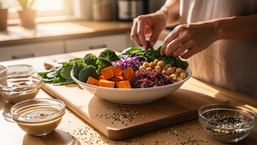 Preparing a nutrient-rich plant-based meal