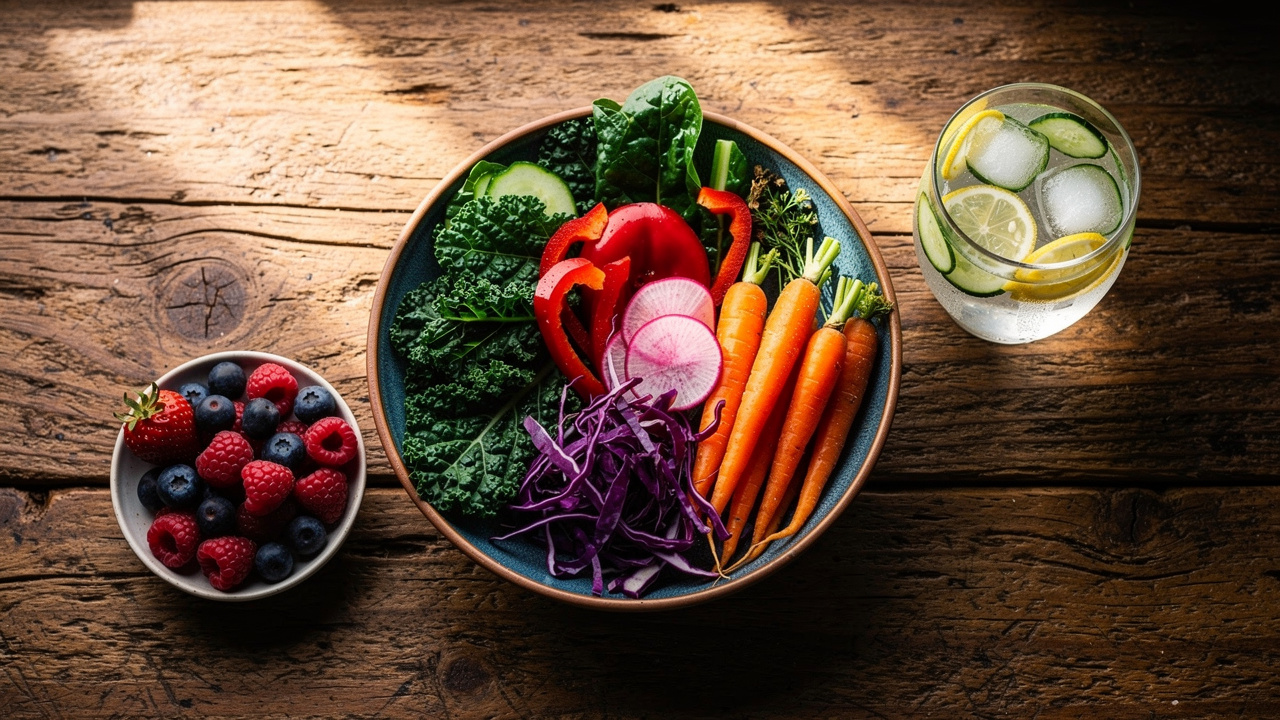 Colorful plant-based meal supporting cancer care nutrition