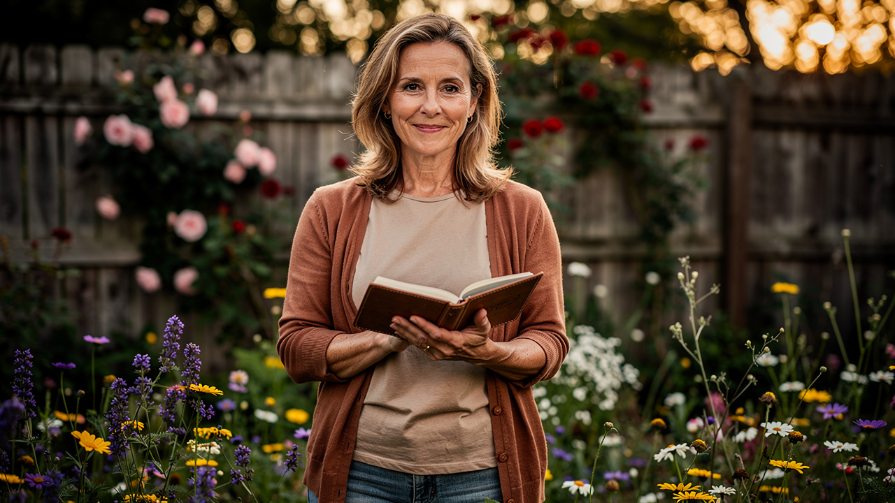 Cancer survivor finding meaning and purpose in a blooming garden