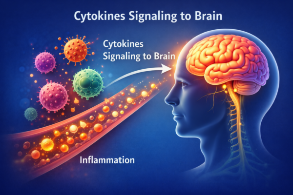 cytokines signaling the brain